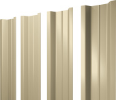 Штакетник П-образный B с прямым резом Grand Line 0,5 Сатин RAL 1015 светлая слоновая кость Центр Кровли