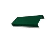 Ламель обратная стартовая/финишная забора жалюзи Техас 53мм для калиток и ворот (с заполнением ламелями 125) Grand Line 0,45 Drap RAL 6005 зеленый мох Центр Кровли