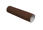 Труба круглая &Oslash;90 Vortex Микс 1м RAL 8017 шоколад Центр Кровли