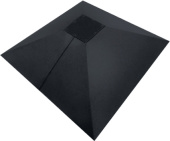 Колпак на столб под фонарь 390х390мм 0,45 PE с пленкой RAL 7024 мокрый асфальт Центр Кровли