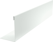 Нащельник 25х35 для забора жалюзи к ламели 125 Техас Grand Line 0,45 ПЭ двухсторонний RAL 9003 сигнальный белый (1,5м) Центр Кровли