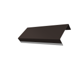 Ламель обратная стартовая/финишная забора жалюзи Техас 53мм для калиток и ворот (с заполнением ламелями 125) Grand Line 0,5 Rooftop Бархат RR 32 темно-коричневый Центр Кровли