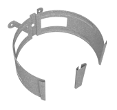 Крепление трубы круглой на дерево Vortex Проект 146мм Zn Центр Кровли