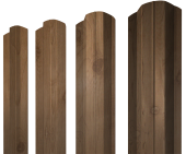 Штакетник М-образный B фигурный 0,45 Print Premium Pine Wood Fresh Центр Кровли