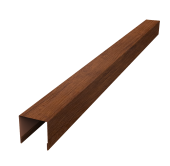 Планка вертикальная лицевая для забора жалюзи Palermo 0,45 Print Premium Golden Wood Fresh TwinColor (1,8м) Центр Кровли