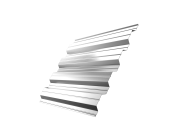 Профнастил НС44A 0,8 PE RAL 9003 сигнальный белый Центр Кровли