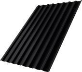 Профнастил С20B Grand Line 0,5 PurPro матовый RAL 9005 черный Центр Кровли