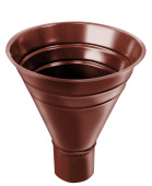 Воронка водосборная большая Grand Line ПУ 250/90мм RAL 8004 терракота Центр Кровли