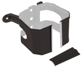 Крепление трубы для гофры на дерево Vortex в2 RR 32 темно-коричневый Центр Кровли