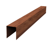 Планка опорная составная внутренняя для забора жалюзи Palermo 0,45 Print Premium Rowan Fresh TwinColor (2,5м) Центр Кровли