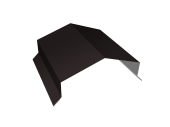 Парапетная крышка угольная 150мм Grand Line 0,45 Drap ТХ RAL 9005 черный (2,5м) Центр Кровли