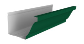 Желоб прямоугольный Vortex в2 130мм 3м RAL 6005 зеленый мох Центр Кровли