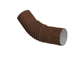 Колено круглое &Oslash;90 Vortex Микс RAL 8017 шоколад Центр Кровли