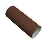 Труба круглая Vortex Проект 146мм 2 м RAL 8017 шоколад Центр Кровли