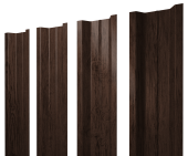 Штакетник П-образный В с прямым резом 0,45 Print Premium Antique Wood TwinColor Центр Кровли