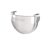 Заглушка желоба Дизайн 135 ПВХ Grand Line белый (RAL 9003) Центр Кровли