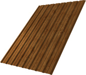 Профнастил С10B Grand Line 0,45 Принт Элит двухсторонний Золотой дуб Центр Кровли