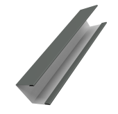 Крышка жалюзи Milan Slim 0,45 PE RAL 7005 мышино-серый (2м) Центр Кровли