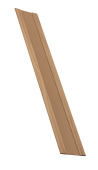 Крепежная планка жалюзи Milan, Milan Slim, Tokyo 0,45 Print Elite Honey Wood TwinColor (2м) Центр Кровли