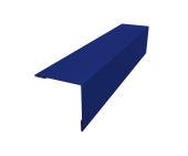 Планка завершающая 50х50 жалюзи Milan 0,45 PE RAL 5002 ультрамариново-синий (3м) Центр Кровли