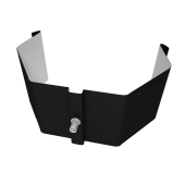 Крепление трубы для гофры на кирпич Vortex в2 матовый 9005 черный Центр Кровли