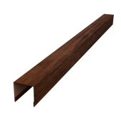 Планка вертикальная лицевая для забора жалюзи Palermo 0,45 Print Premium Cherry Wood Fresh TwinColor (3м) Центр Кровли