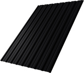 Профнастил С10B Grand Line 0,5 Сатин матовый RAL 9005 черный Центр Кровли