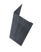 Нащельник (для калиток и ворот) 25х35 жалюзи Milan, Tokyo, Palermo 0,45 Print Premium Grey Wood TwinColor (L1,68) Центр Кровли