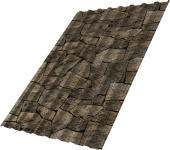 Профнастил С20B Grand Line 0,45 Принт Элит Королевский камень TwinColor Центр Кровли