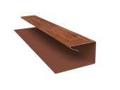 Планка П-образная завершающая сложная (КД) 0,45 Print Premium Rowan Wood Intense FTC (2м) Центр Кровли