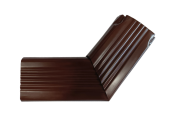 Колено трубы гофрированное боковое правое Vortex в2 76х102мм RAL 8017 шоколад Центр Кровли
