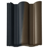 Рядная черепица Braas Таунус антик темно-коричневый Центр Кровли