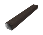 Труба гофрированная Vortex в2 76х102х1000мм RR 32 темно-коричневый Центр Кровли