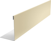 Нащельник 25х35 для забора жалюзи к ламели 125 Техас Grand Line 0,5 Сатин RAL 1015 светлая слоновая кость (1,5м) Центр Кровли