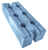 Основание бетонное с отверстиями для трубы 51 мм Центр Кровли