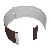 Крепление трубы круглой на кирпич Vortex Проект 146мм RAL 8017 шоколад Центр Кровли