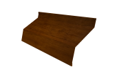Ламель забора жалюзи Milan new gofr 0,45 Print Premium с пленкой Golden Wood Intense FTC Центр Кровли