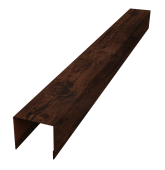 Стойка боковая крепежная для забора жалюзи Palermo 0,45 Print Elite Cherry Wood TwinColor (2м) Центр Кровли