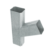 Тройник прямоугольный левый Vortex Lite Zn Центр Кровли