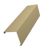 Декоративная накладка на столб универсальная угловая 62х55 для забора жалюзи 0,45 PE RAL 1014 слоновая кость (2м) Центр Кровли