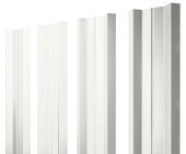 Штакетник М-образный A с прямым резом Grand Line 0,45 Drap RAL 9003 сигнальный белый Центр Кровли