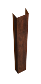 Крепежная планка нижняя Texas 0,45 Print Premium Cherry Wood Dark FTC (2м) Центр Кровли
