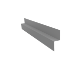 Отлив для сегментного кожуха на трубу 0,5 Satin с пленкой RAL 9006 бело-алюминиевый (2м) Центр Кровли