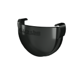 Заглушка желоба Дизайн 135 ПВХ Grand Line черный (RAL 9005) Центр Кровли