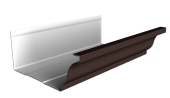 Желоб прямоугольный Vortex Проект 210 мм 3м RAL 8017 шоколад Центр Кровли