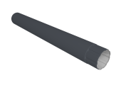 Труба круглая &Oslash;90 Vortex Микс 3м RAL 7024 мокрый асфальт Центр Кровли