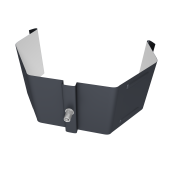 Крепление трубы для гофры на кирпич Vortex в2 матовый RAL 7024 мокрый асфальт Центр Кровли