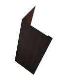 Нащельник (для калиток и ворот) 25х35 жалюзи Milan, Tokyo, Palermo 0,45 Print Elite Coffee Wood TwinColor (L2,0) Центр Кровли