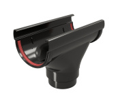 Воронка Дизайн 135 ПВХ Grand Line черный (RAL 9005) Центр Кровли