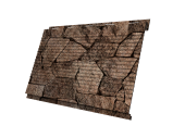 Софит Вертикаль 0,2 Grand Line gofr 0,45 Print Elite с пленкой King Stone TwinColor Центр Кровли